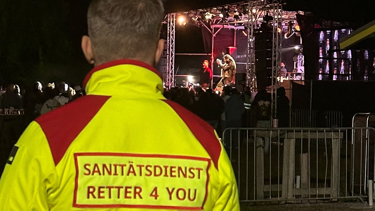 Sanitätsdienst bei einer Veranstaltung